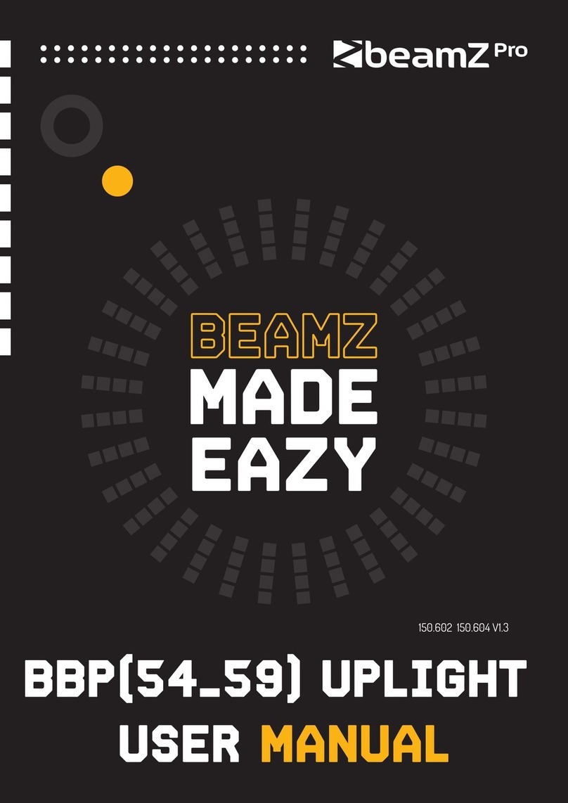 Beamz Pro BBP 59 UPLIGHT user manual