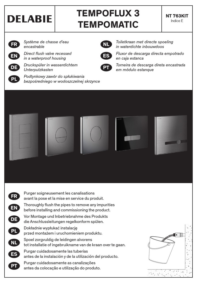 Delabie TEMPOFLUX 3 TEMPOMATIC manual