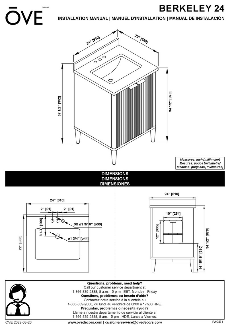 OVE BERKELEY 24 User manual