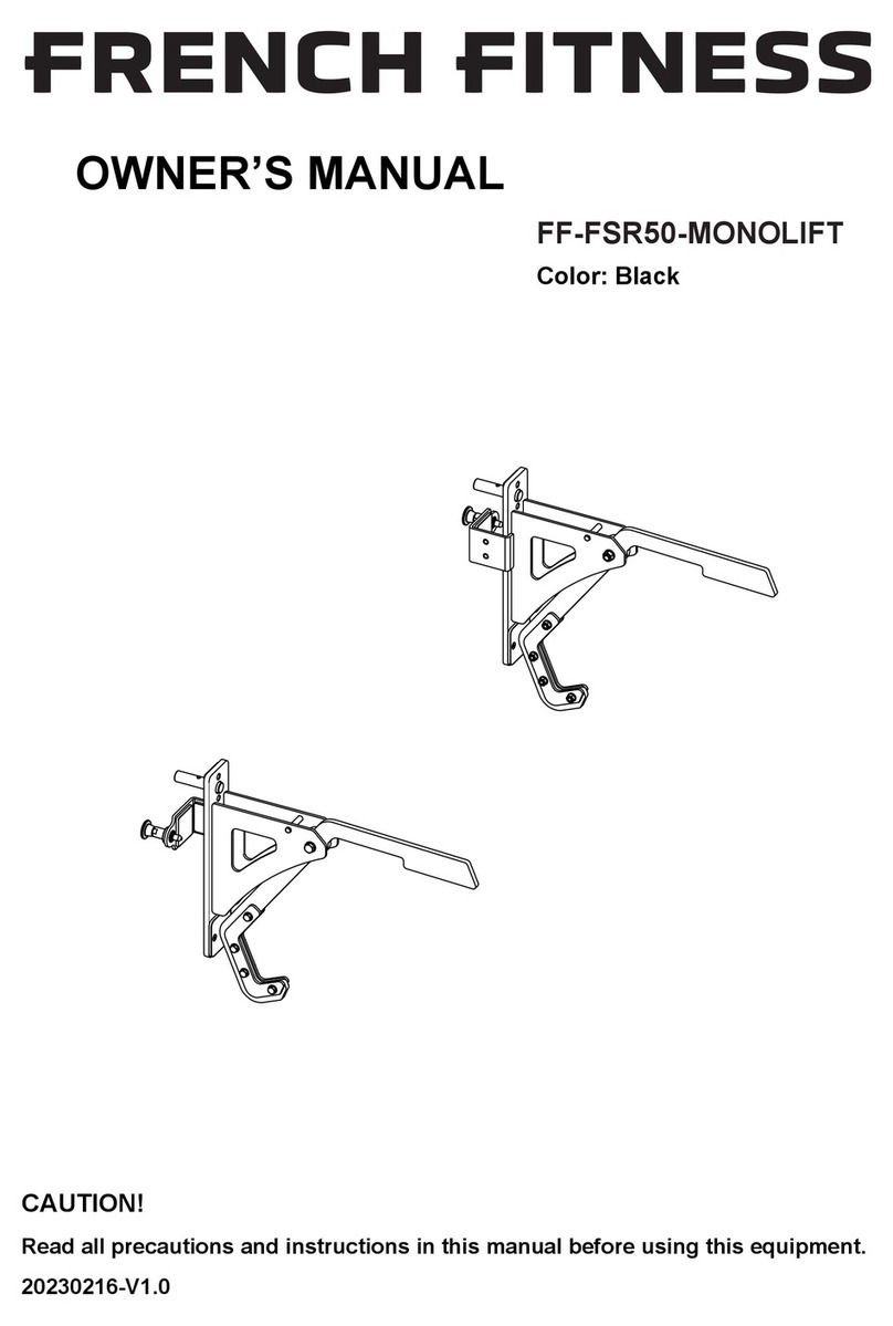 FRENCH FITNESS FF-FSR50-MONOLIFT owner's manual