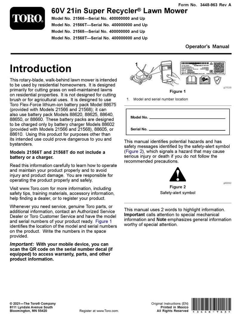 Toro Super Recycler 21566T User manual