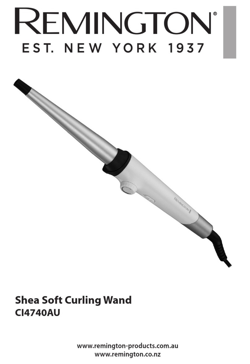 Remington Shea Soft Curling Wand User manual