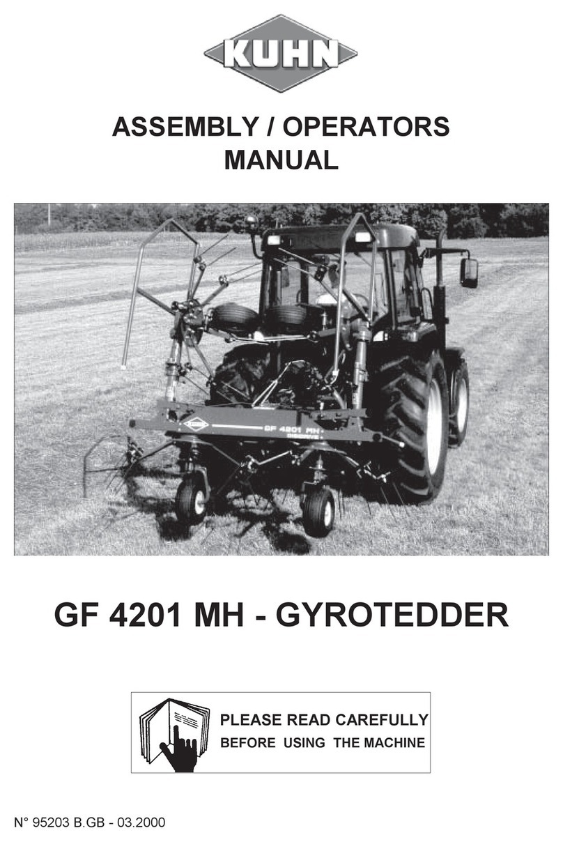 KUHN GF 4201 MH Assembly & operators manual