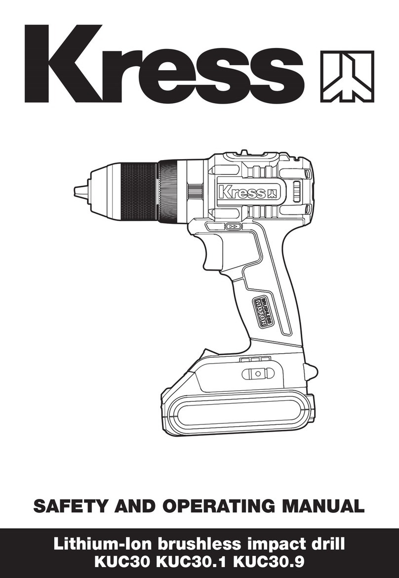KRESS KUC30 Safety and operating manual