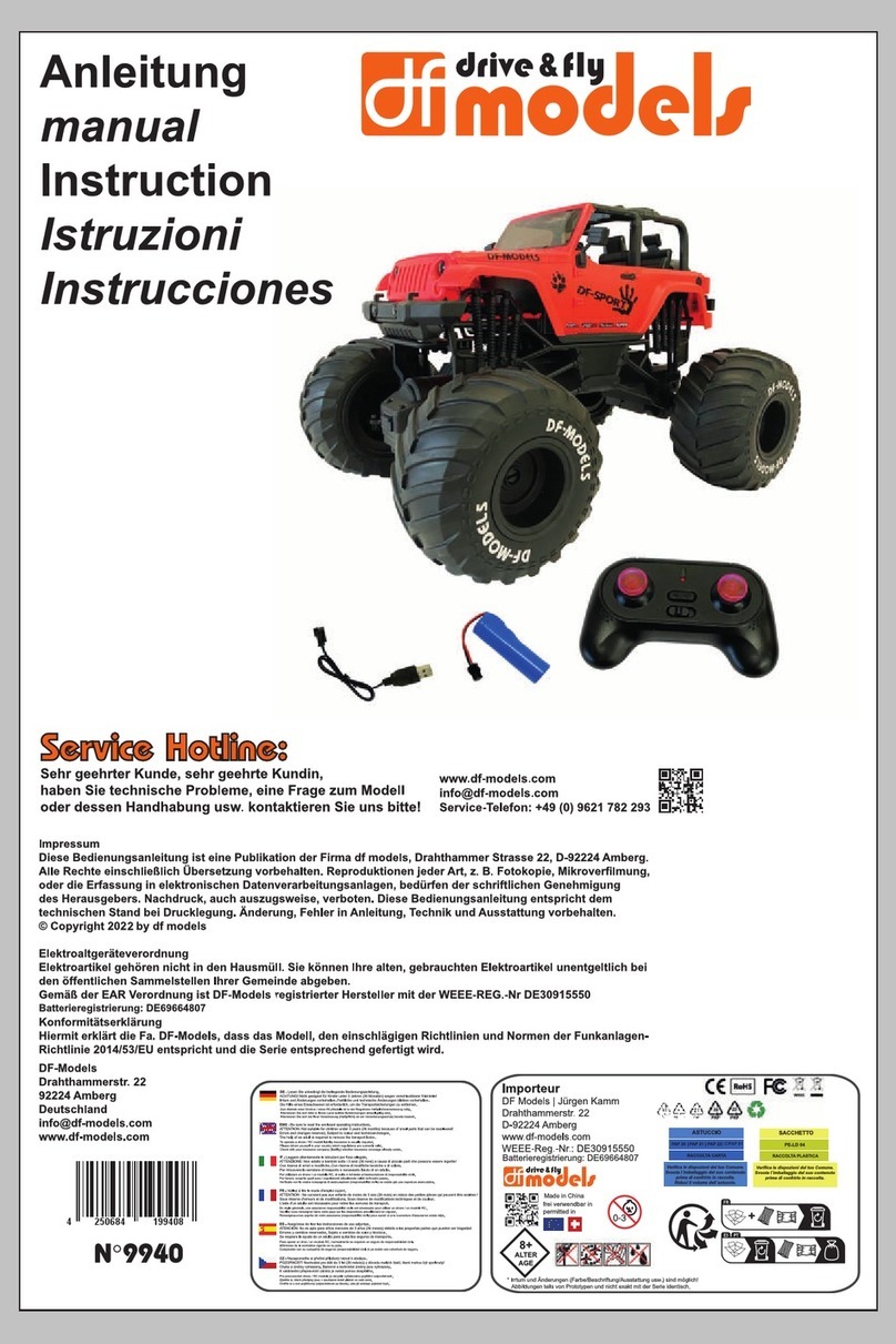 DF-models JUMBO FOOT Off-Roader 1:10 RTR User manual DF-models JUMBO FOOT Off-Roader 1:10 RTR User manual