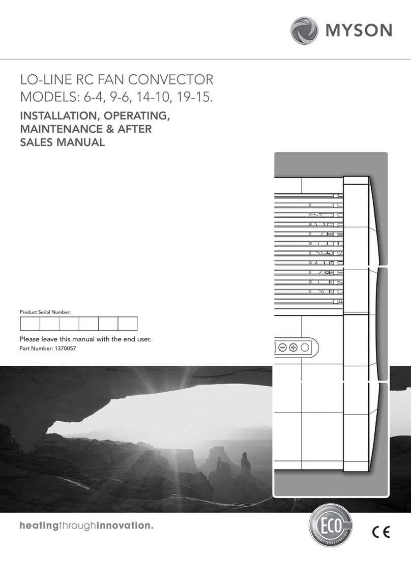 Myson LO-LINE RC 9-6 User manual