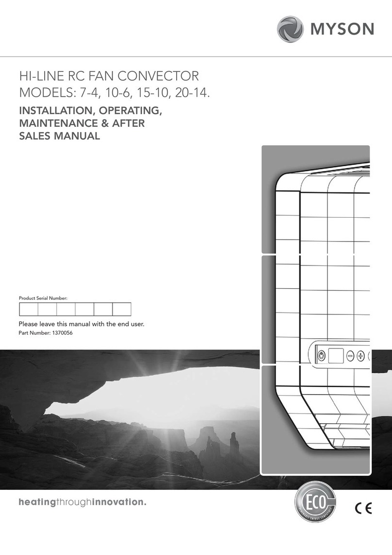Myson HI-LINE RC 7-4 User manual