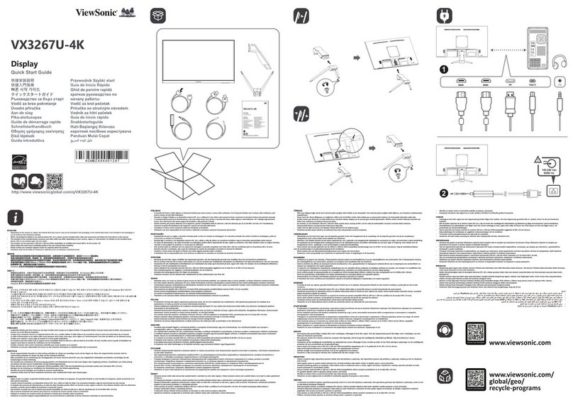 ViewSonic VX3267U-4K User manual ViewSonic VX3267U-4K User manual