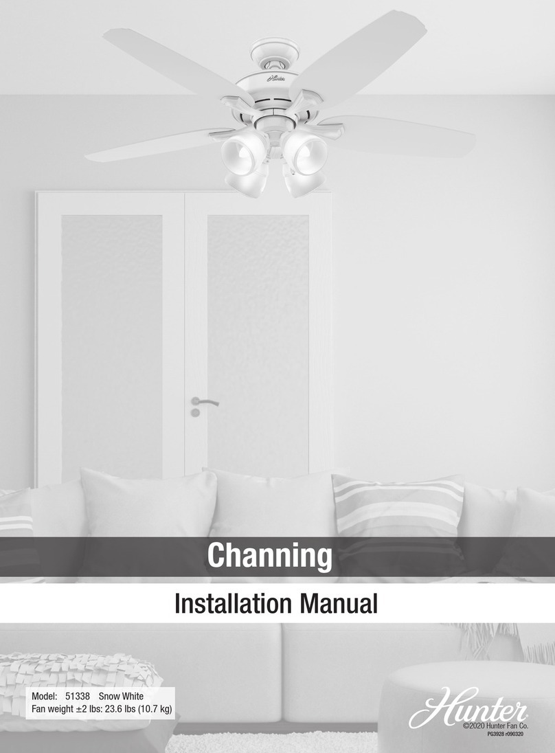 Hunter 51338 User manual
