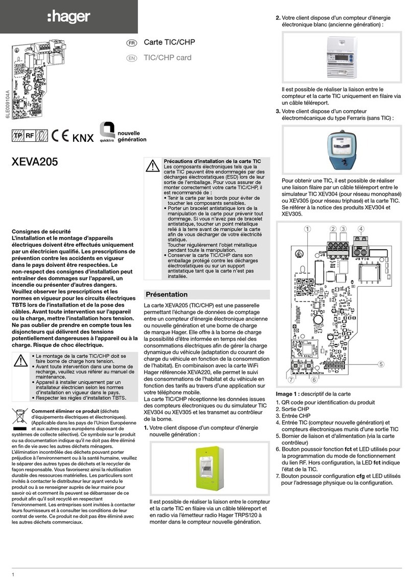 hager XEVA205 manual