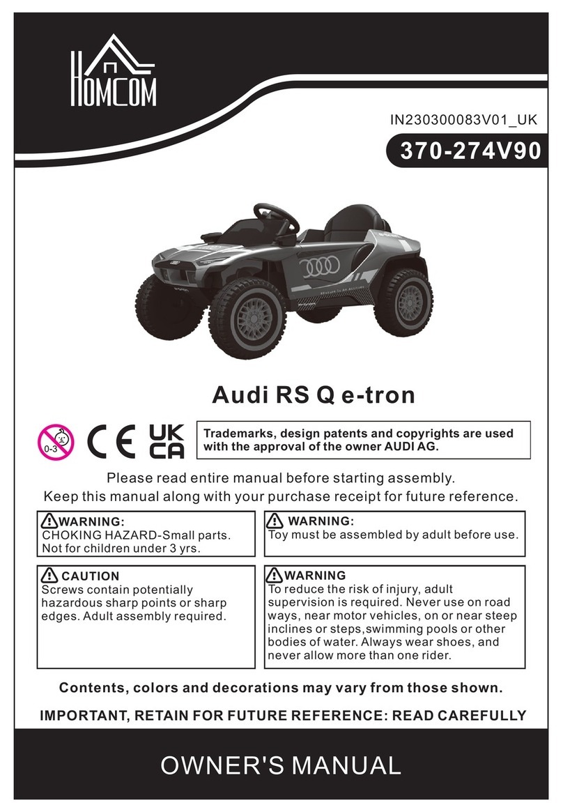 HOMCOM Audi RS Q e-tron owner's manual