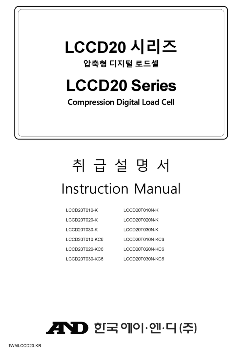 AND LCCD20 Series instruction manual