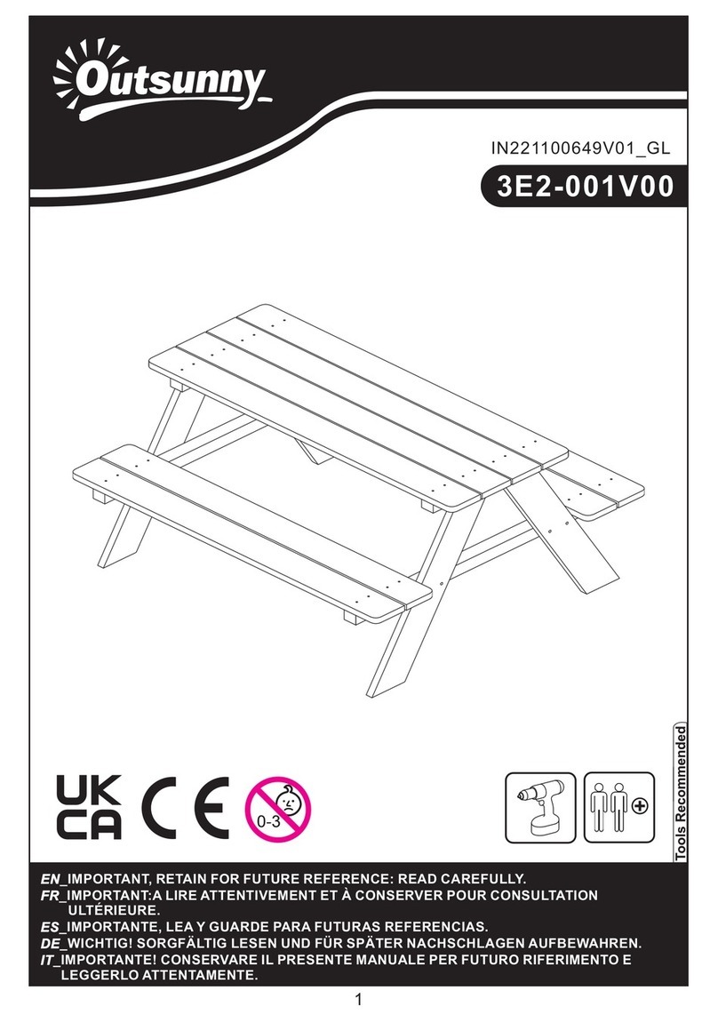 Outsunny 3E2-001V00 User manual