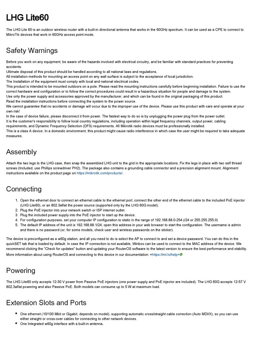 MikroTik LHG Lite60 User manual