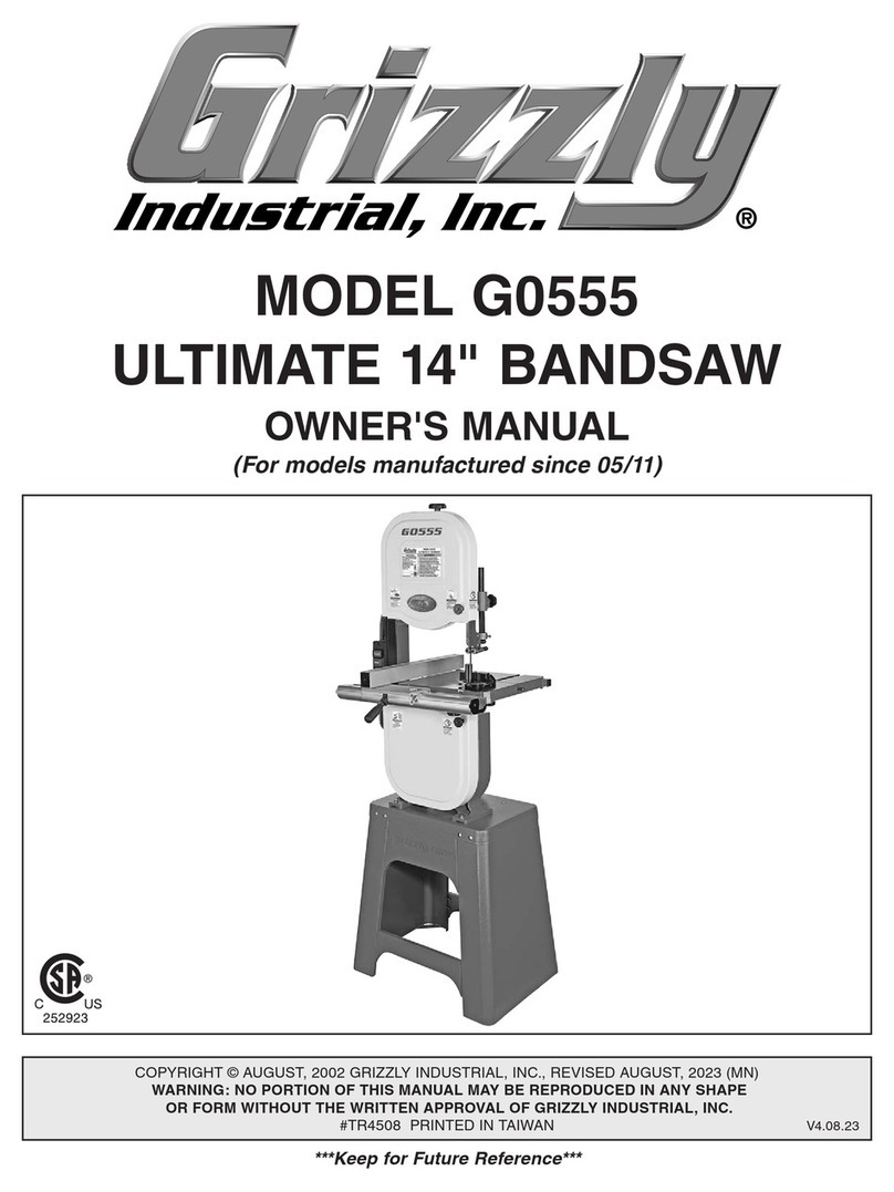 Grizzly G0555 User manual