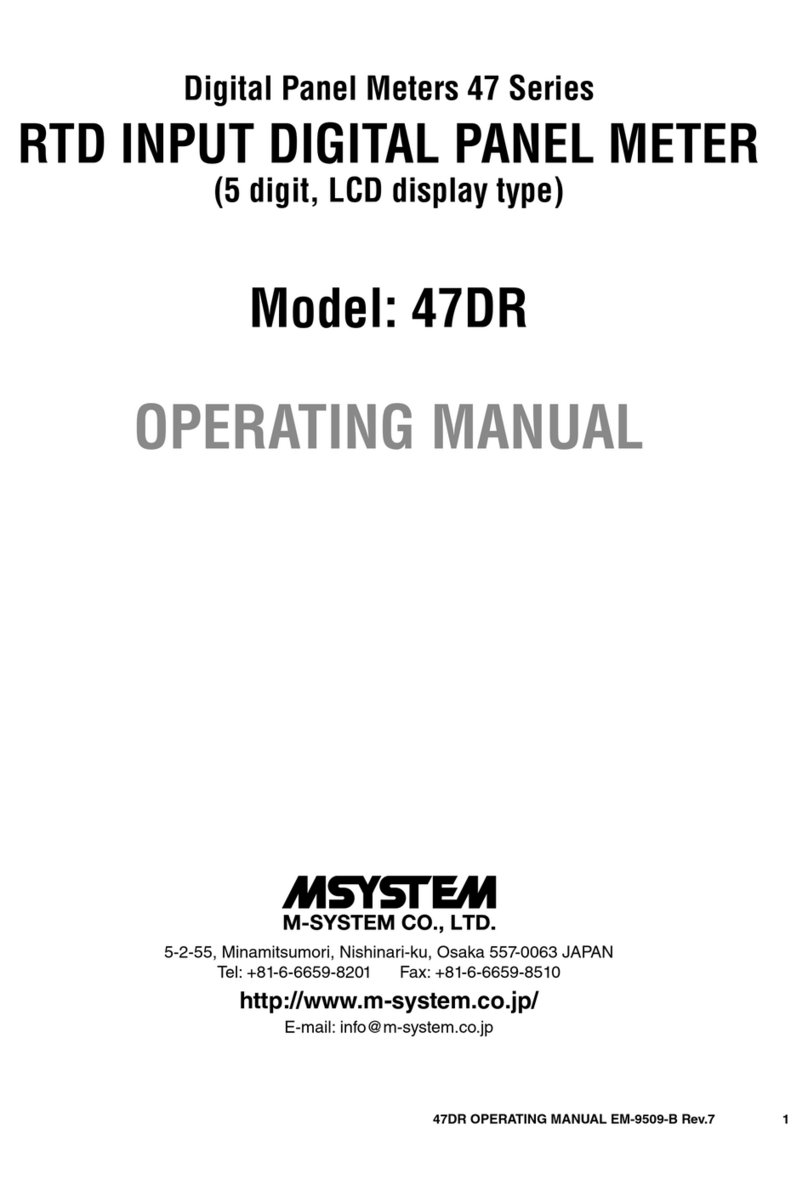 M-system 47 Series User manual