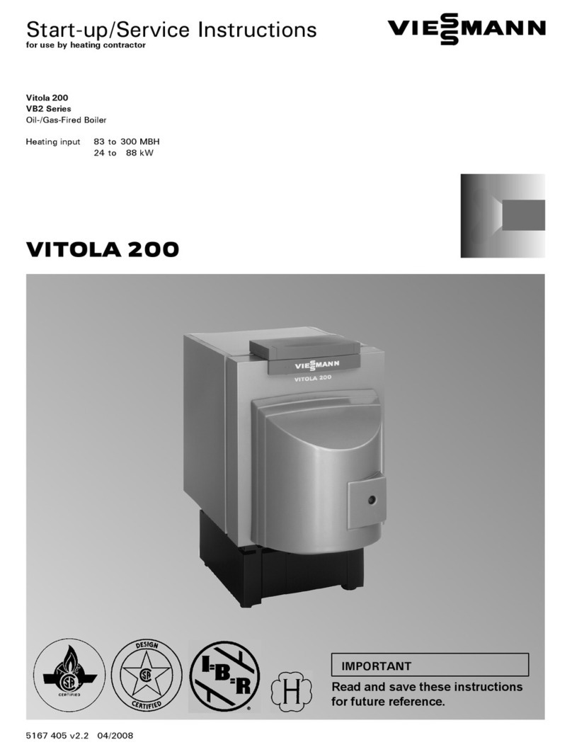 Viessmann VB2 Series Start-up/service instructions