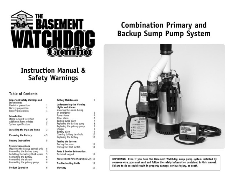 The Basement Watchdog Combo CITE-33 Instruction manual & safety warnings The Basement Watchdog Combo CITE-33 Instruction manual & safety warnings