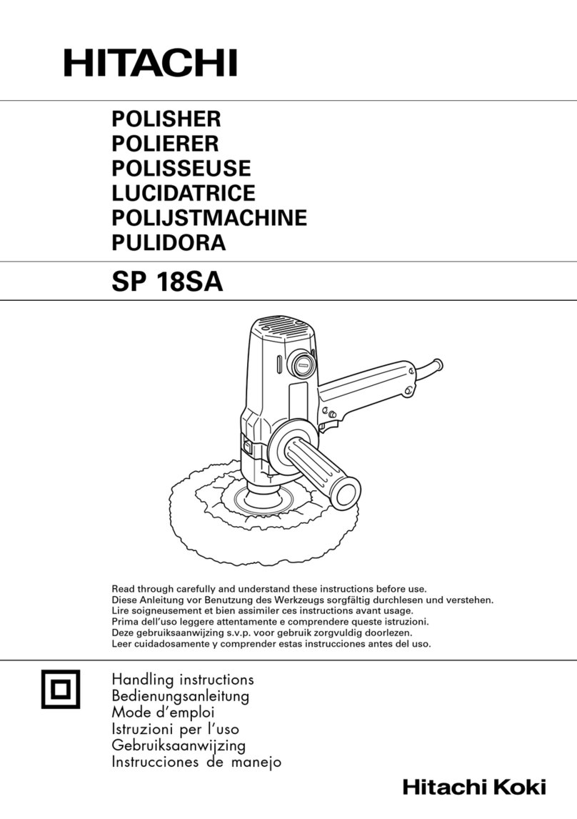 Hitachi Koki SP 18SA Handling instructions
