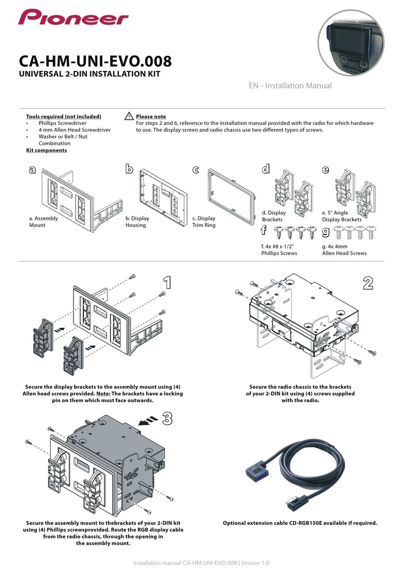 Pioneer CA-HM-UNI-EVO.008 installation manual
