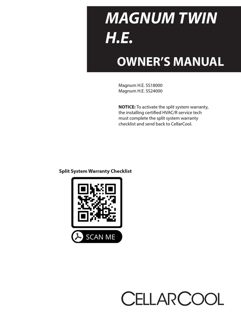 Cellar Cool Magnum H.E. SS18000 User manual