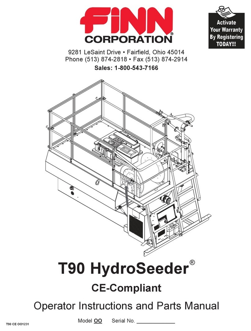 Finn HydroSeeder T90 CE-Compliant Operator Instructions And Parts Manual
