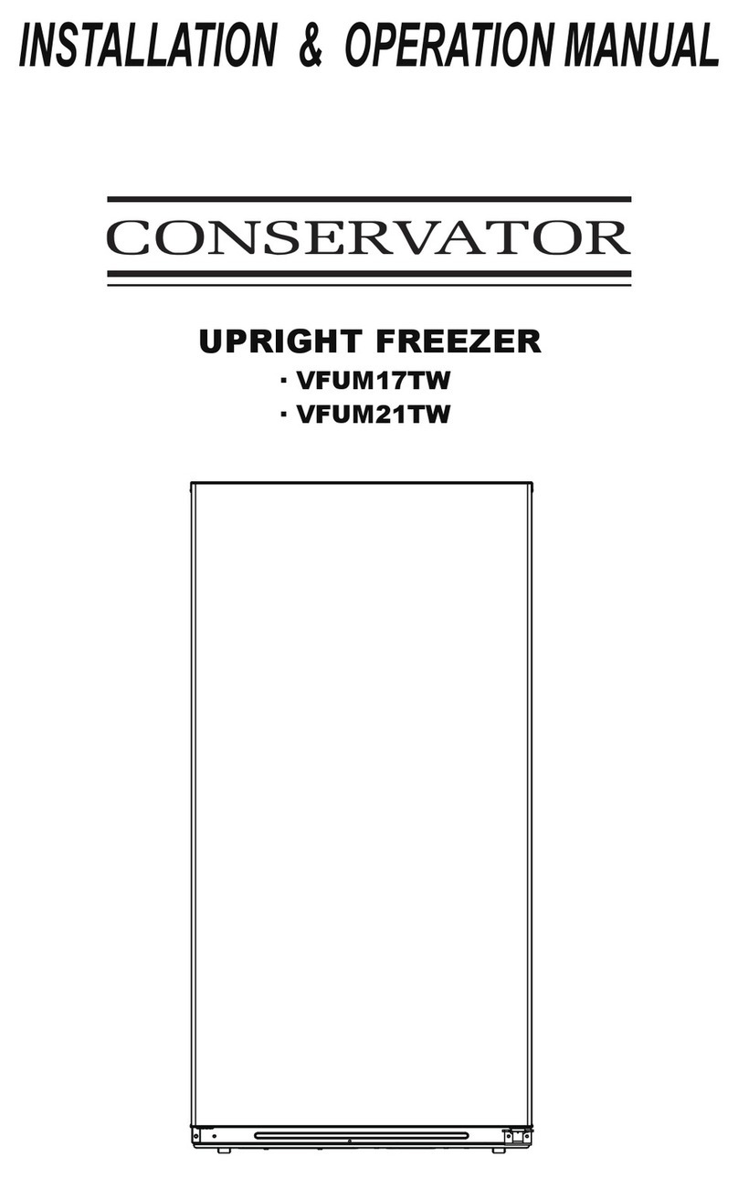 Conservator VFUM17TW Installation & operation manual
