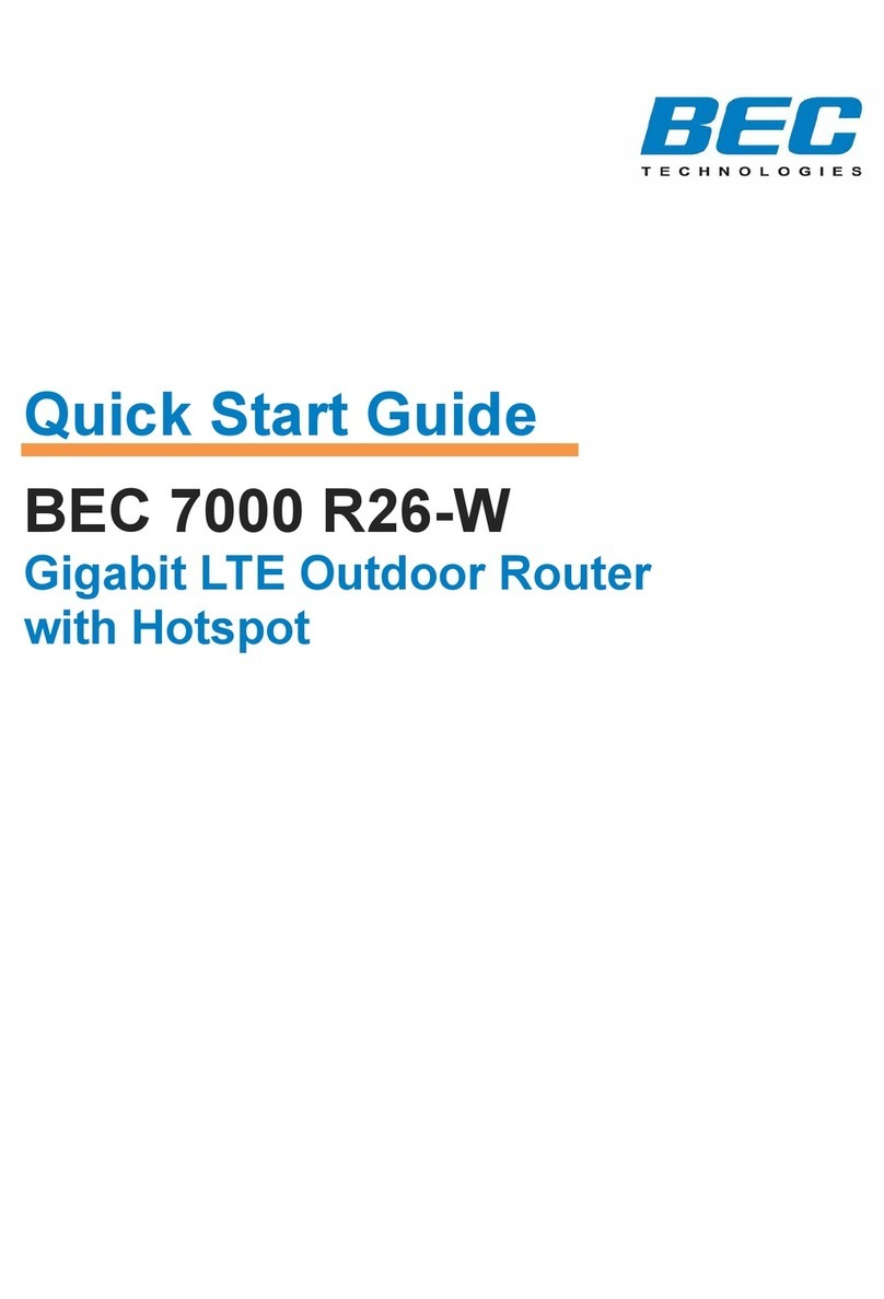 BEC RidgeWave 7000 R26-W quick start guide