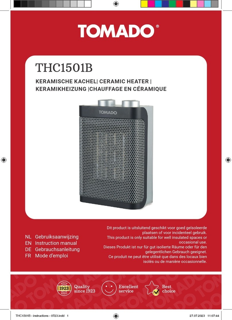 tomado THC1501B instruction manual