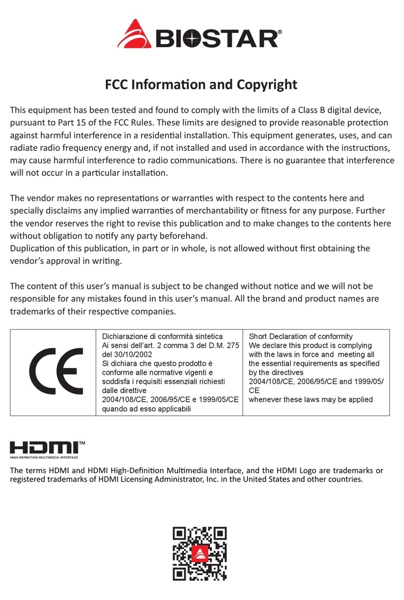 Biostar B660GTA User manual
