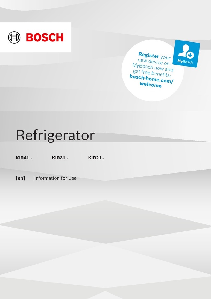 Bosch KIR21VFE0G INFORMATION FOR USE