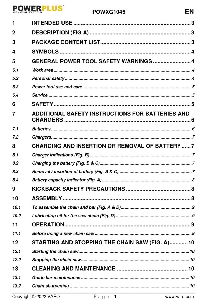 VARO POWERPLUS POWXG1045 manual