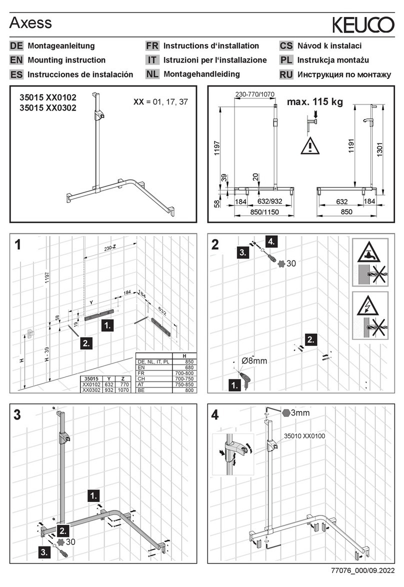 KEUCO Axess 35015 0302 Series User guide