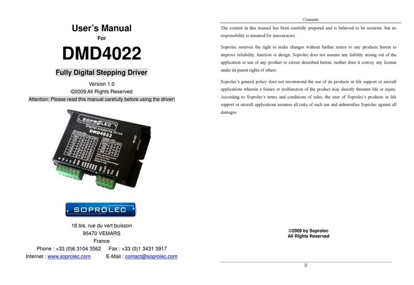 SOPROLEC DMD4022 user manual