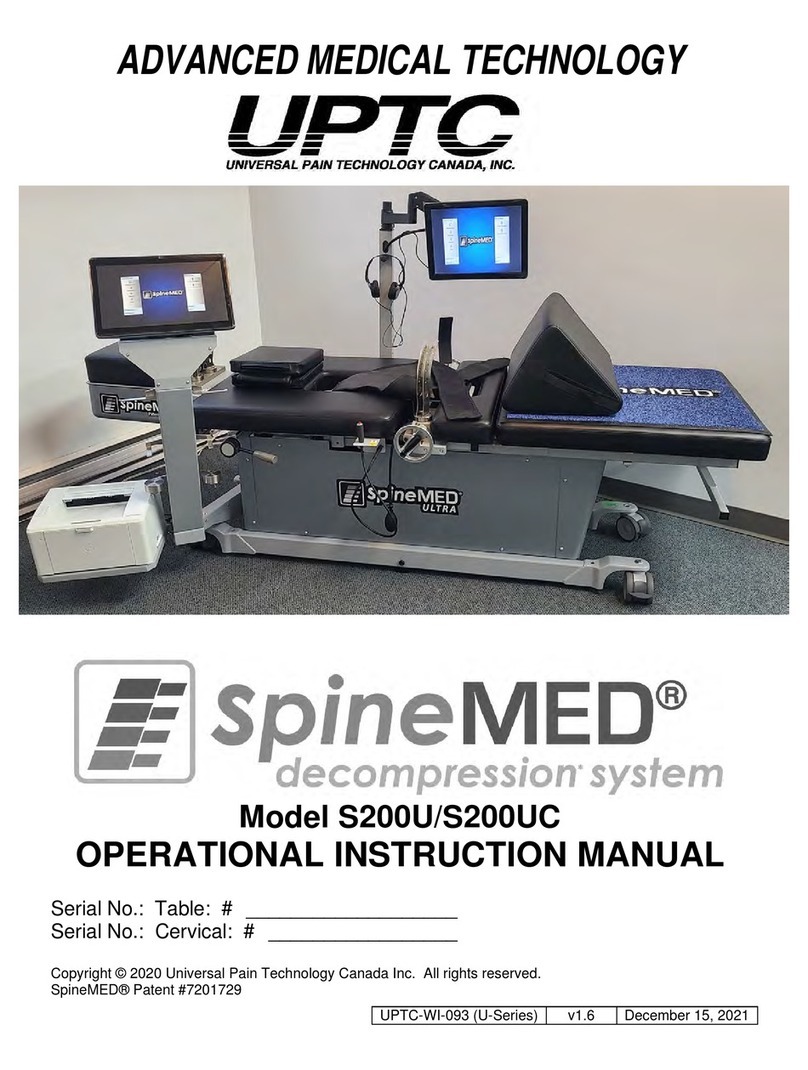 UPTC SpineMED S200U Operational Instruction Manual