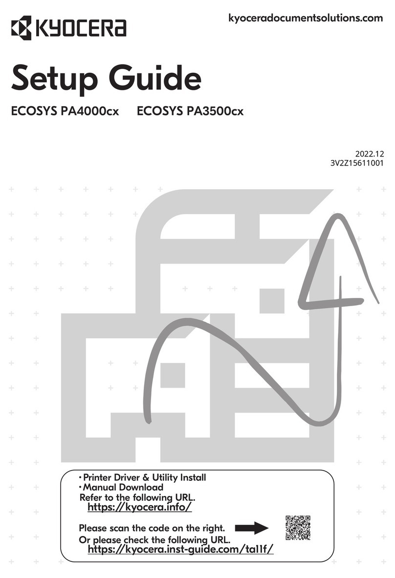 Kyocera ECOSYS PA4000cx User manual