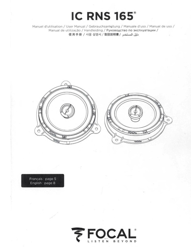Focal IC RNS 165 User manual
