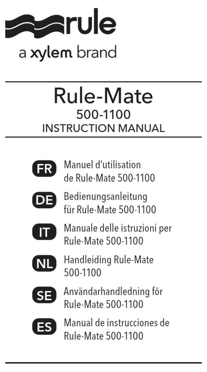 Xylem Rule-Mate 500 instruction manual