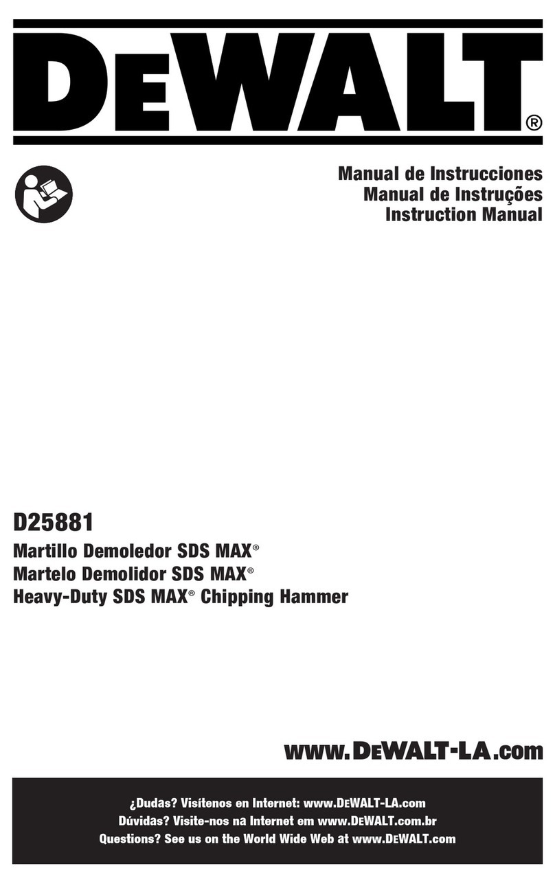 DeWalt SDS MAX D25881 User manual