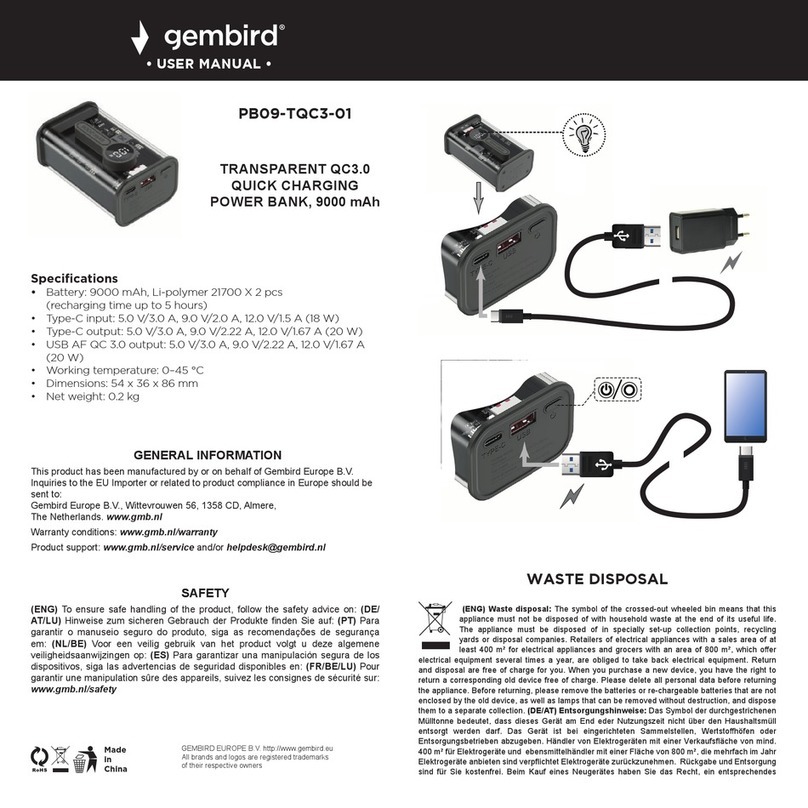 Gembird PB09-TQC3-01 user manual