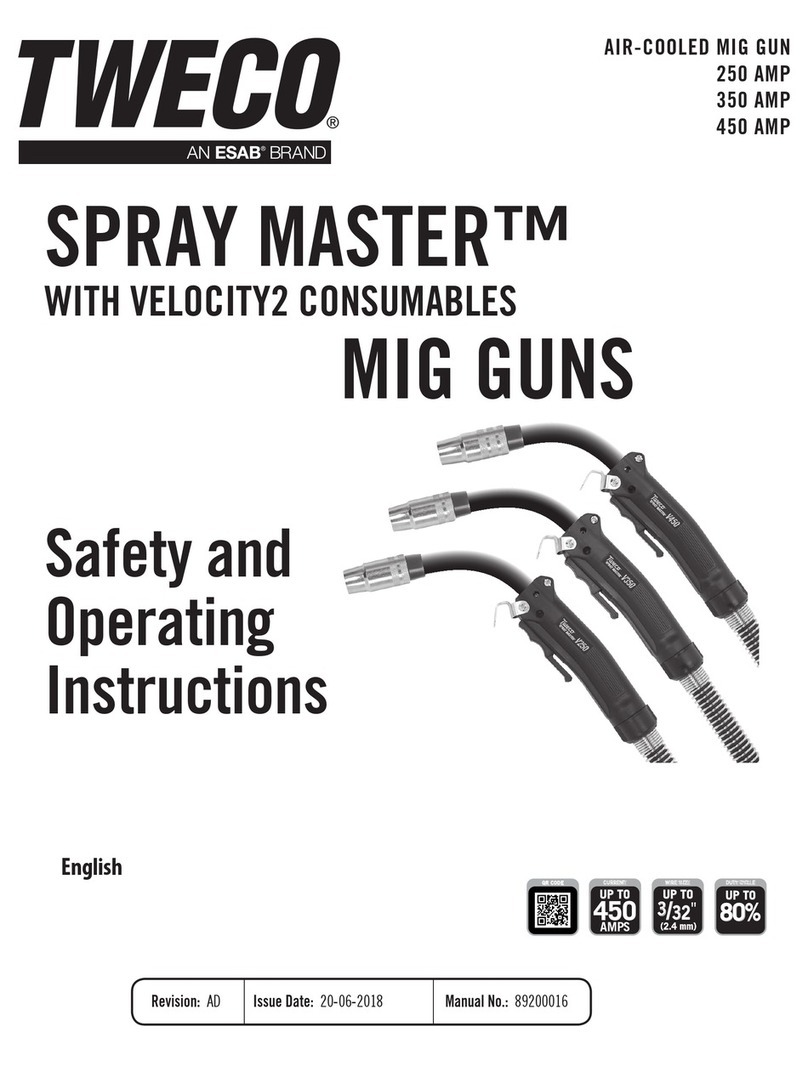 ESAB TWECO SPRAY MASTER V250 Maintenance and service guide