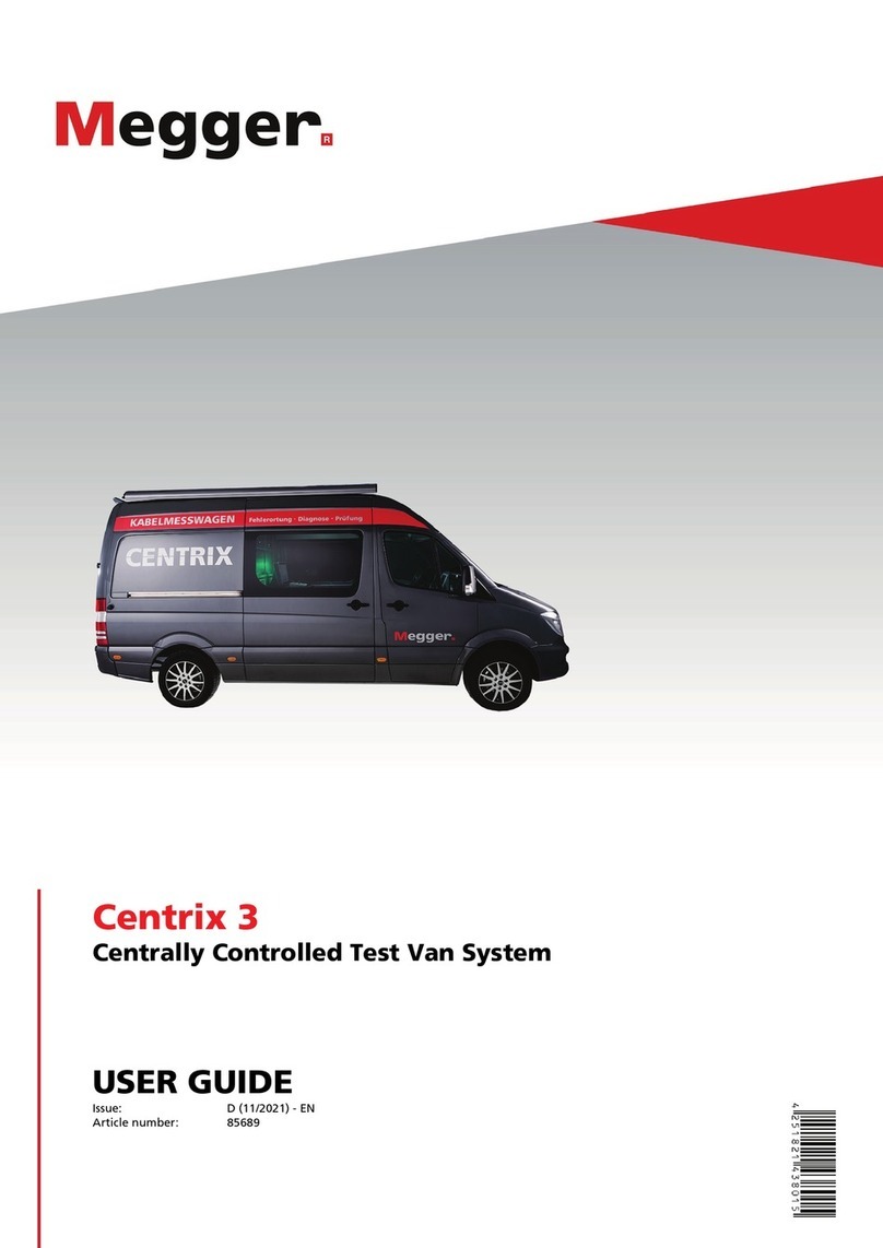 Megger Centrix 3 User manual