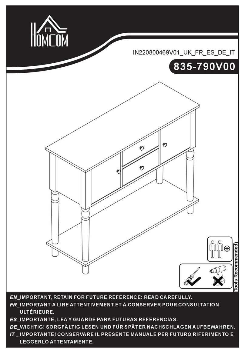 HOMCOM 835-790V00 User manual HOMCOM 835-790V00 User manual