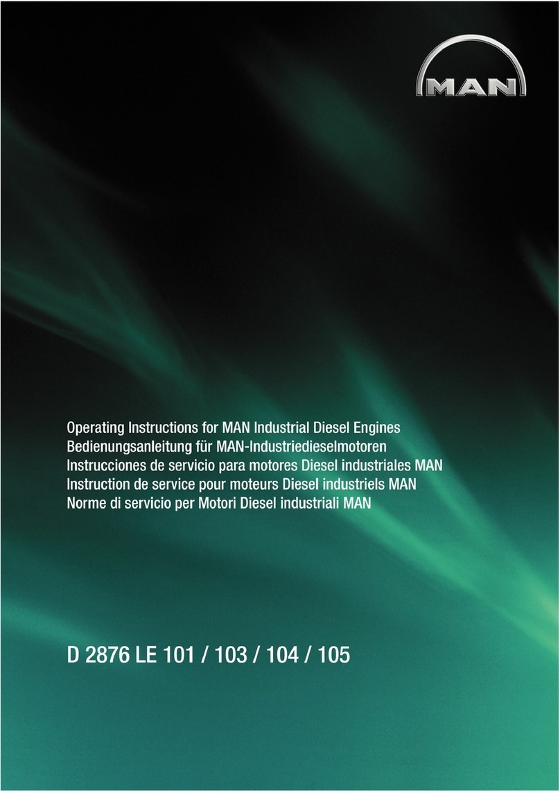 Man D 2876 LE 101 operating instructions