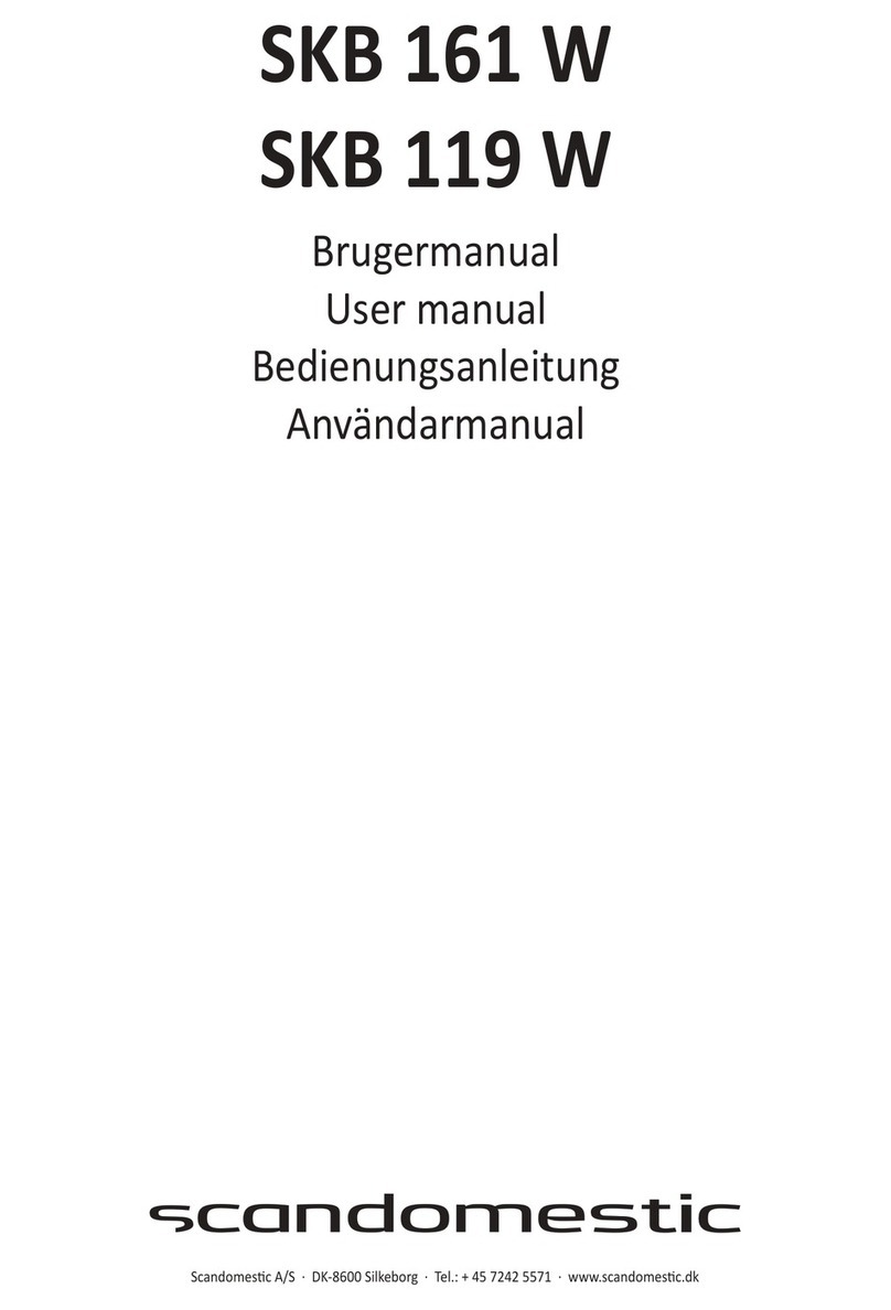 Scandomestic SKB 161 W User manual