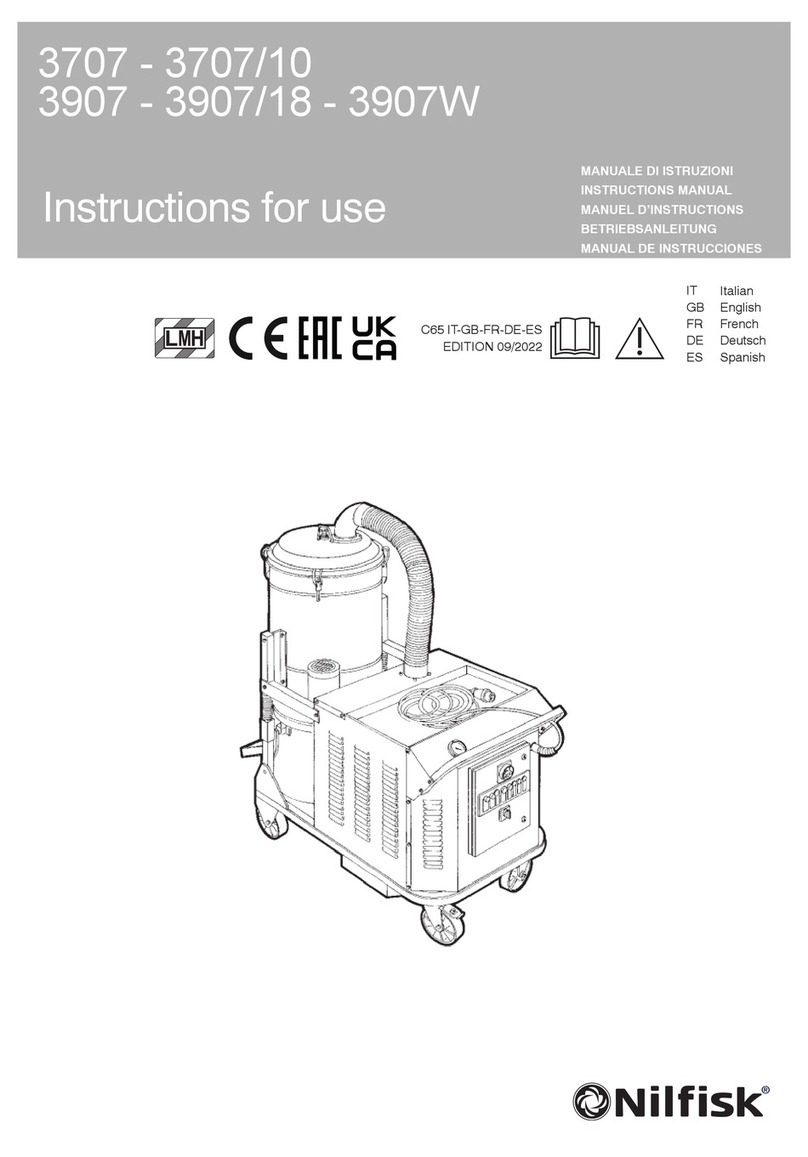 Nilfisk-Advance 3707 instruction manual