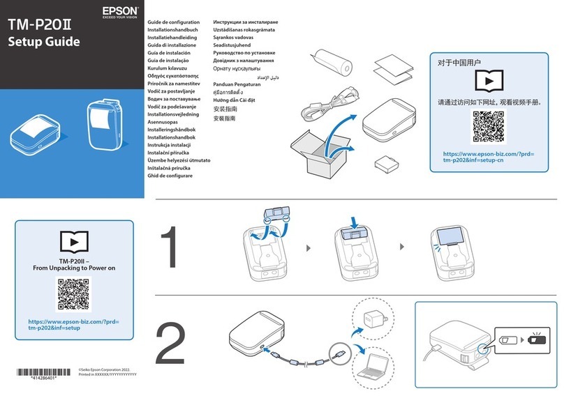 Epson TM-P20II User manual