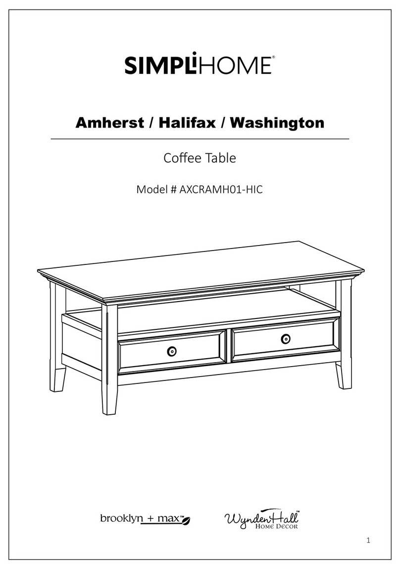 Simpli Home brooklyn+max WyndenHall AXCRAMH01-HIC User manual Simpli Home brooklyn+max WyndenHall AXCRAMH01-HIC User manual