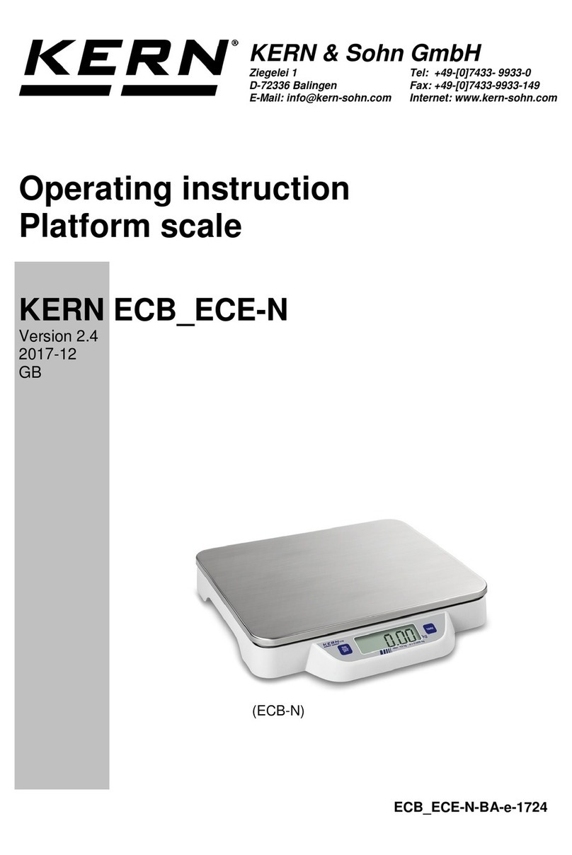 KERN ECB N Series User manual