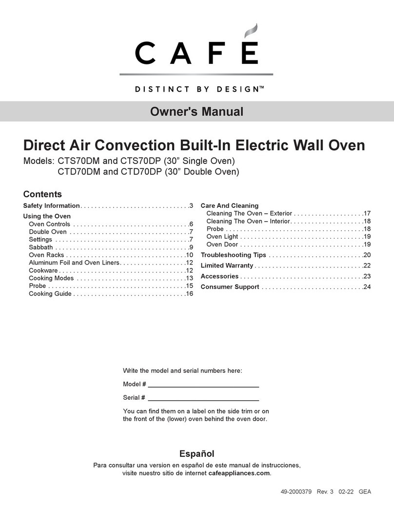 Cafe CTS70DP User manual
